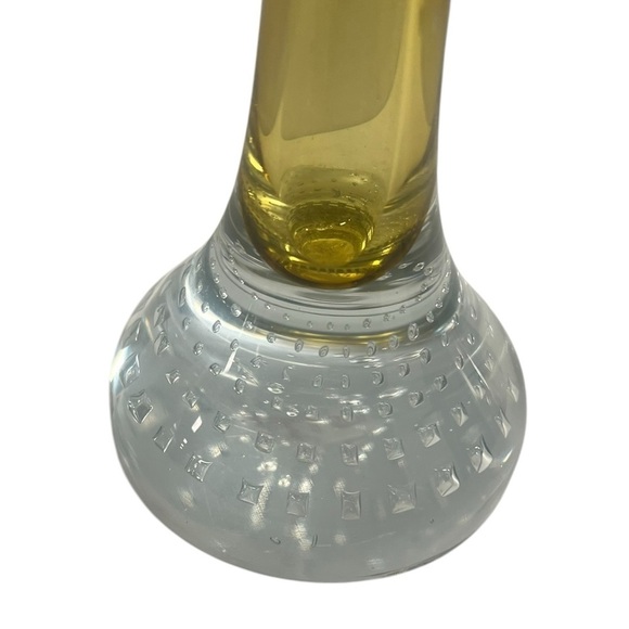 Aseda Sweden Footed Swung Glass Bud Vase Vintage Bullicante Controlled Bubble - Picture 3 of 6